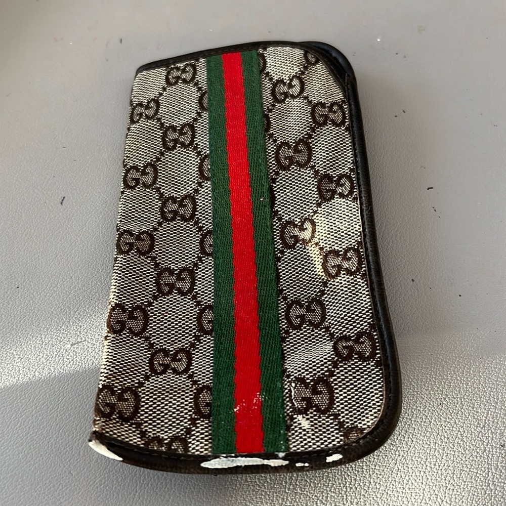Authentic Vintage Gucci GG sunglass case